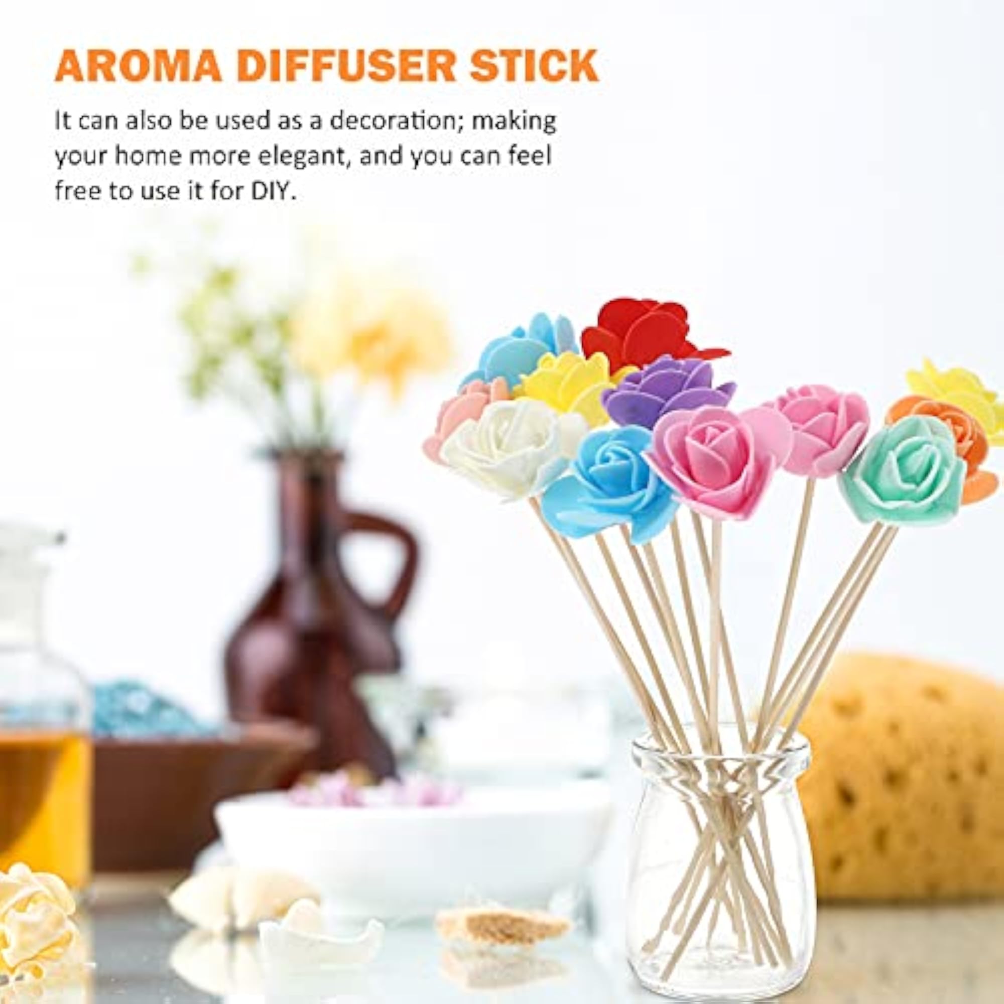 Colorful Aromatherapy Flowers Rattan Rods