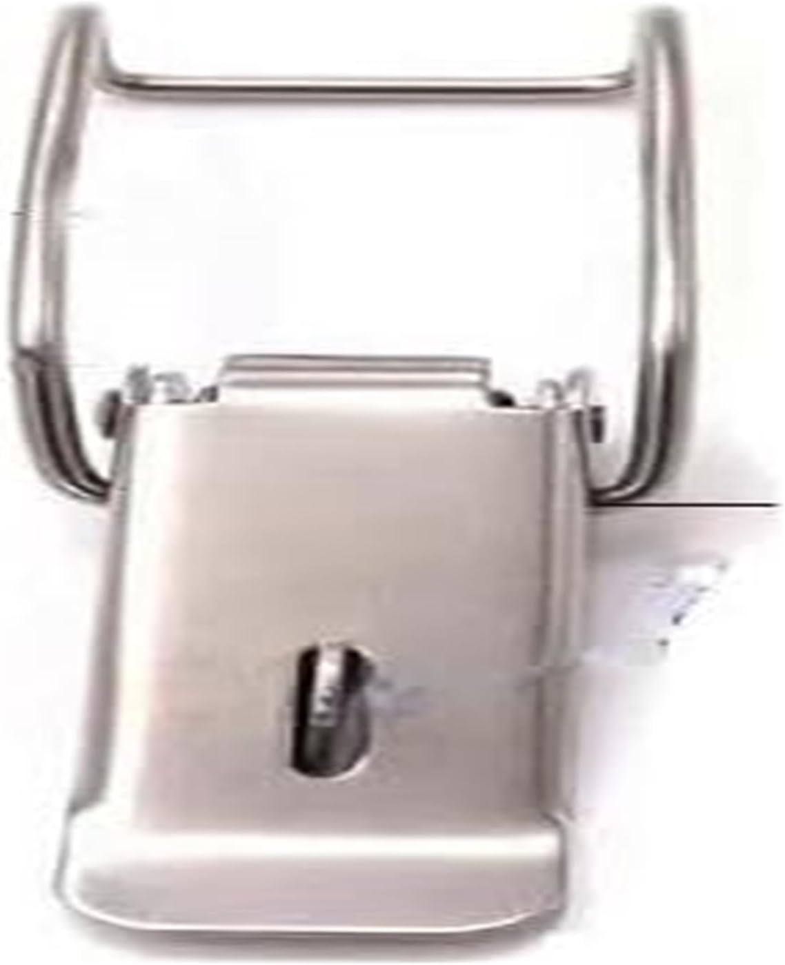 Spring Toggle Latch Hasp,Catch Clamp Clip, Cabinet Box Locks Spring Loaded Latch Catch Toggle Iron Hasps for Sliding Door Window Furniture Hardware(Silver Iron Nickled Plated,87mm)