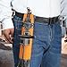 Welding Rod Pouch – Cowhide 35x7x5cm | Flame-retardant Welding Rod Storage Tube | Electrode Bag Durable Leather Tool Organizer For Rods Electrodes Workshop Garage Construction And Daily Use