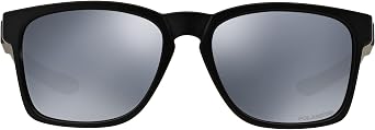 Oakley Man Sunglasses Polished Black Frame, Black Iridium Lenses, 56MM