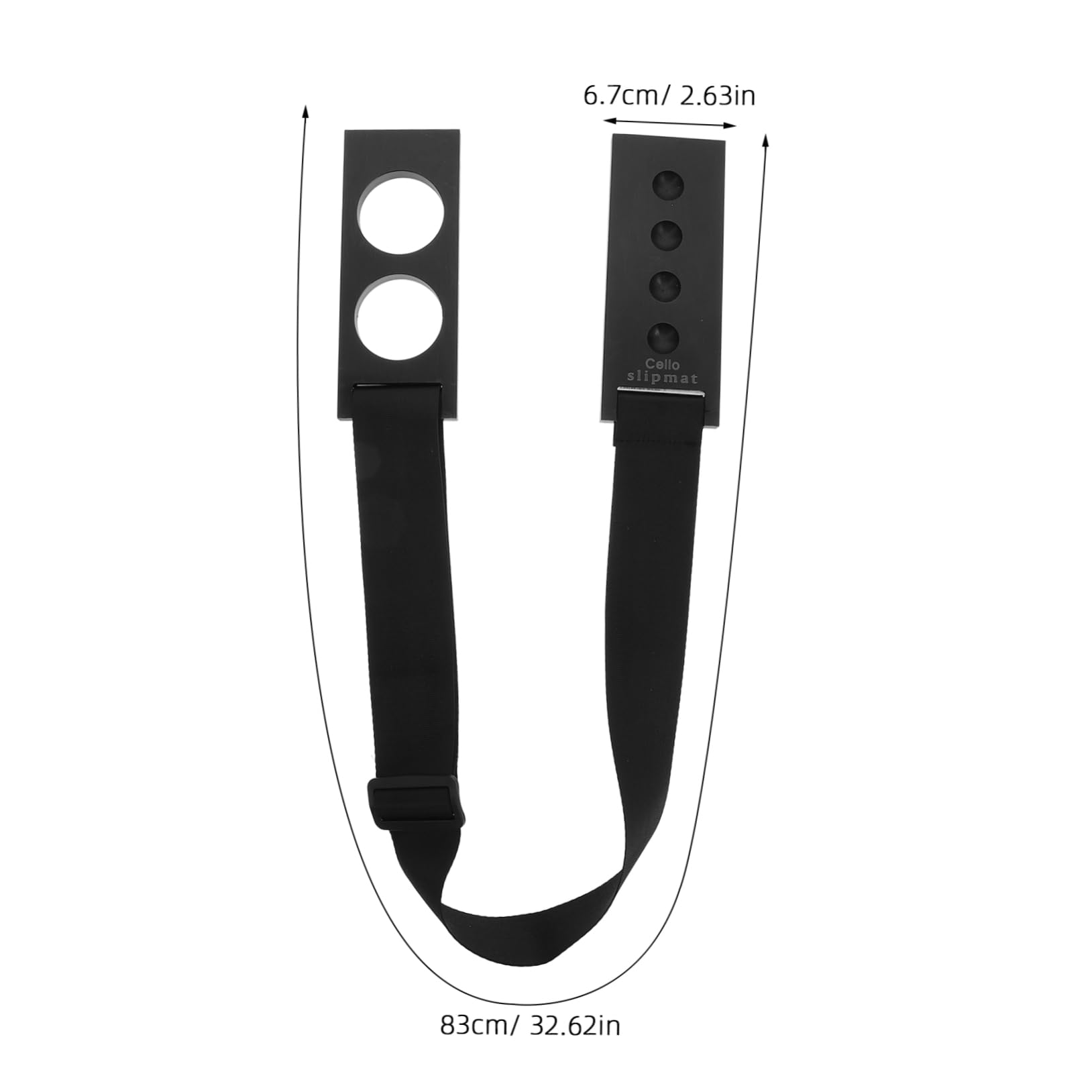 BESPORTBLE Adjustable Cello Endpin Anchor with Non Slip Foam Pad for Secure Cello Rest Versatile Use Practice and Performance Durable Musical Instrument Accessory