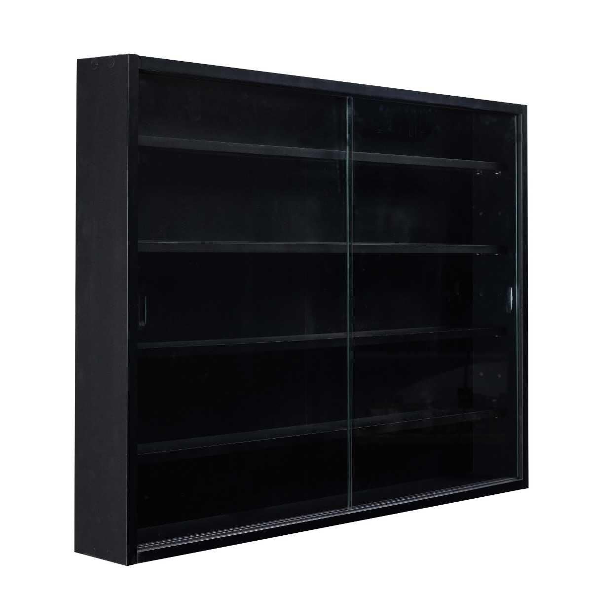 AltoBuy Vitrine Murale 5 Compartiments Noire - Collect