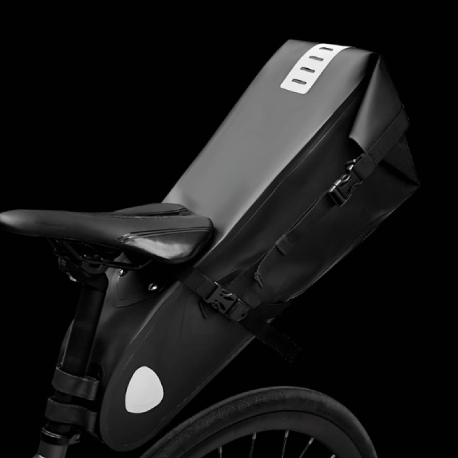 Bolsa Sillín con Correa | Espaciosa, Bolsa Sillín Impermeable 12L, Estable, para Ciclismo Nocturno