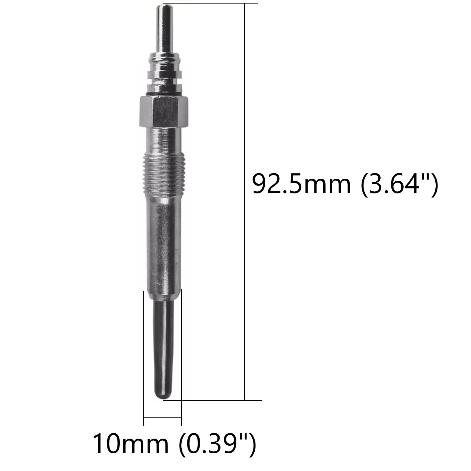 Twowinds Bougie de Préchauffage Compatible avec Renault Clio 3 - (4 pcs)