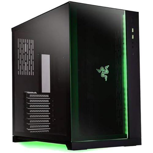 LIAN LI PC-O11 Dynamic Razer Edition Black Tempered glass ATX Mid Tower Gaming Computer Case - PC-O11D Razer