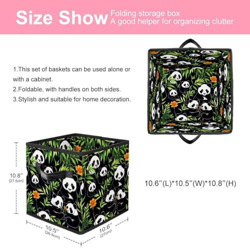 Organisation de la maison simplifiée avec la boîte pliable panda mignon - 3