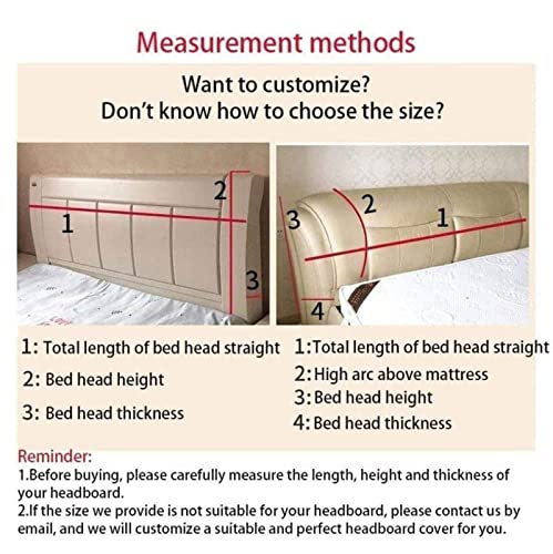 All-inclusive hoes hoofdeinde bed Enkele dubbele hoes Bed hoofdeinde hoes Gewatteerde bed hoofdeinde hoes Elastische hoes bescherming Wasbare hoes voor slaapkamerdecoratie,Black-140x73cm - Afbeelding 5