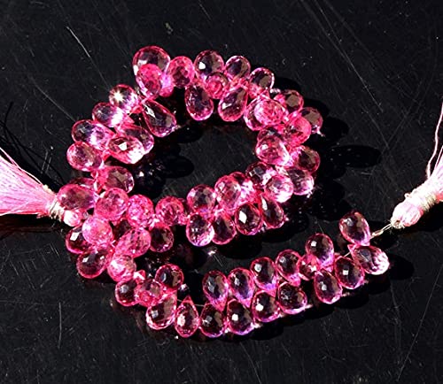Quartz mystique rose briolettes de 9-13 mm pour réparer et personnaliser vos colliers