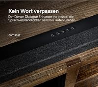 Denon DHT-S517 3.1.2 Dolby Atmos Soundbar System Mit Kabellosem Subwoofer, HDMI EARC Und Bluetooth, Schwarz – Ansicht 3