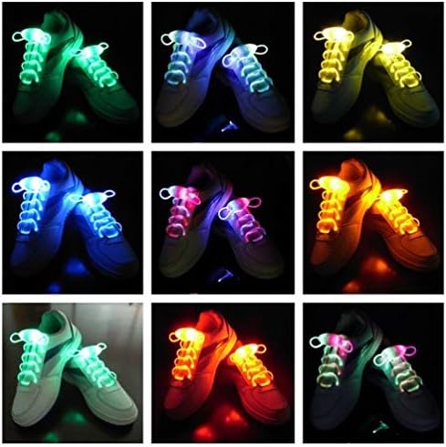 Amazon 光る 靴ひも Led Shoelace シューレース スニーカーアクセサリー チューブタイプ 点滅 カラフル 女の子 男の子 子供 プレゼントにも イエロー ノーブランド品 靴ひも