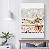QBIREX Wall of a Tomb - Póster en lienzo para decoración del hogar, decoración del hogar, 40 x 60 cm
