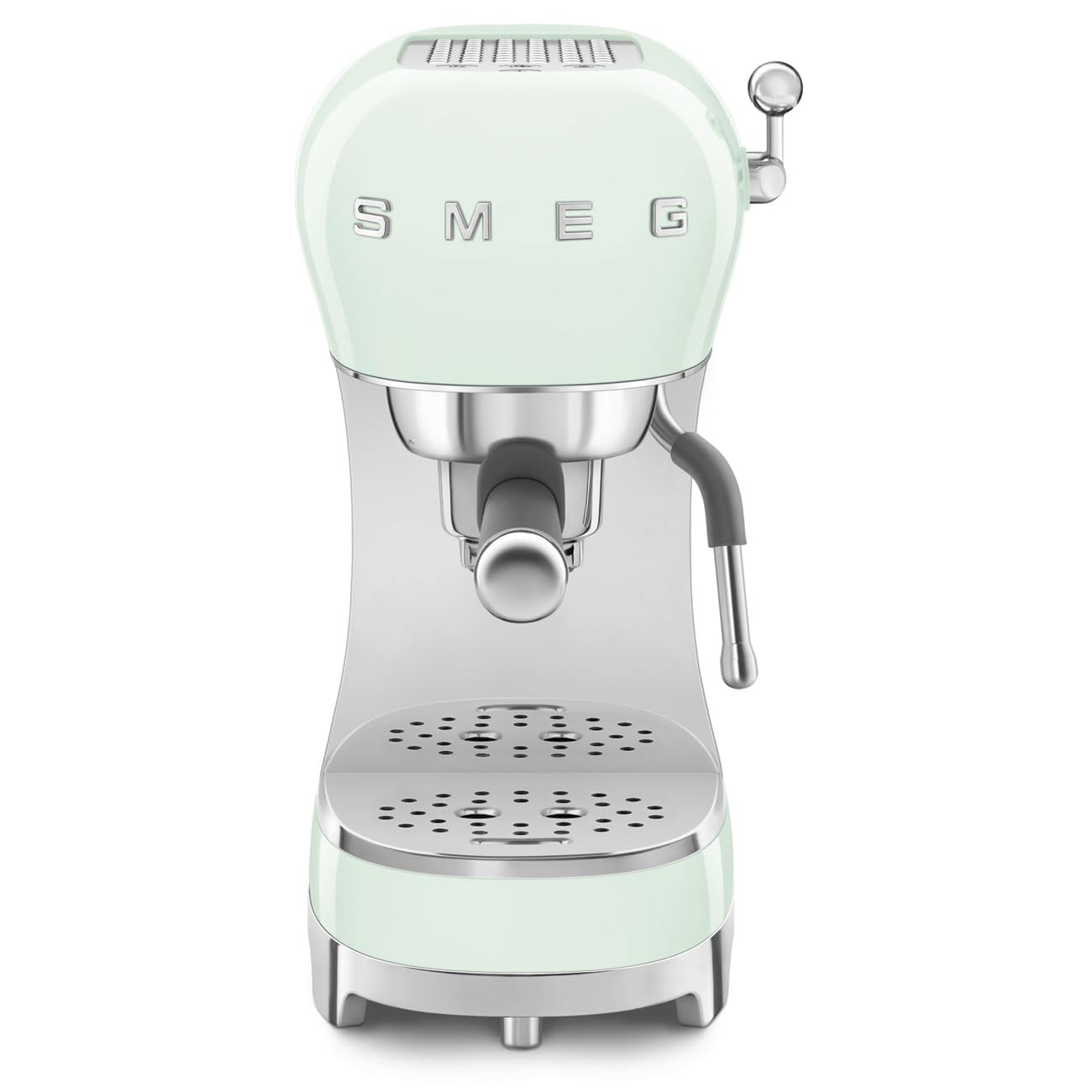 Smeg ECF02PGUK Espresso Coffee Machine with 15 Bar Pump, 1350W, Pastel Green