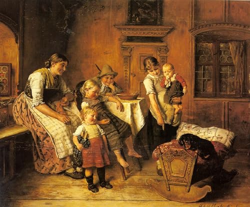 Peinture sur toile Adolf Eberle pour la décoration de la chambre à coucher