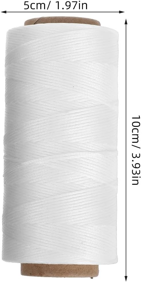2pcs Waxed Polyester Cord for Hand Stitching Leather Craft and Jewelry