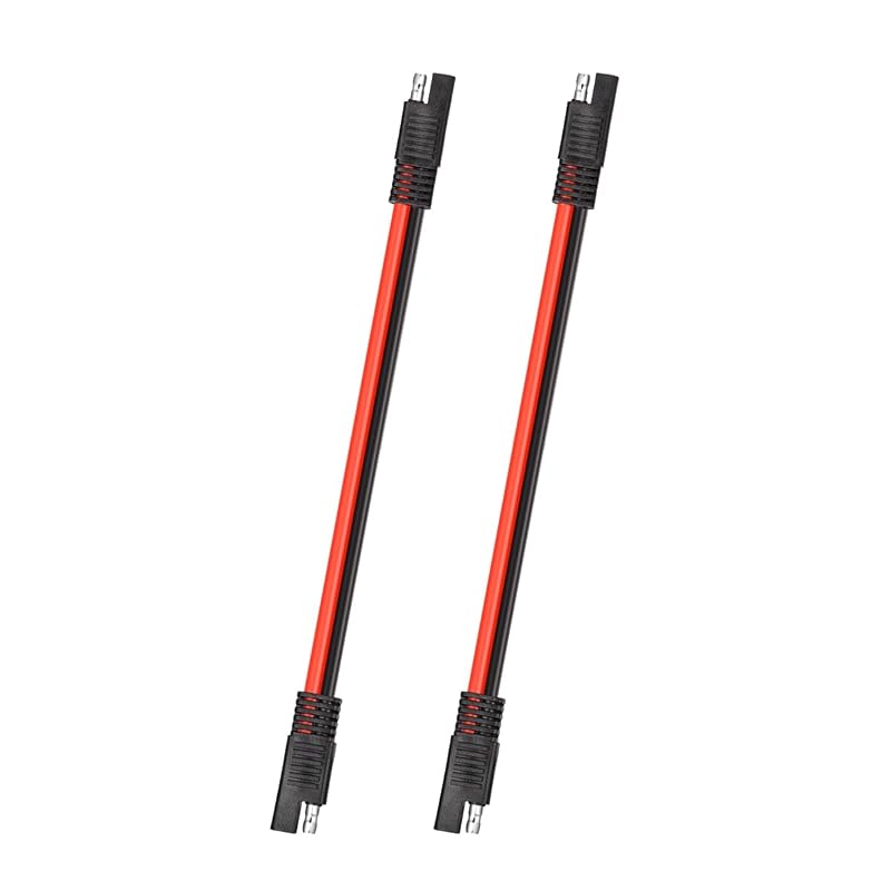 Cabo de extensão SAE 10 AWG com conector rápido de 2 pinos, 30,5 cm, ELFCULB, Kit com 2 peças