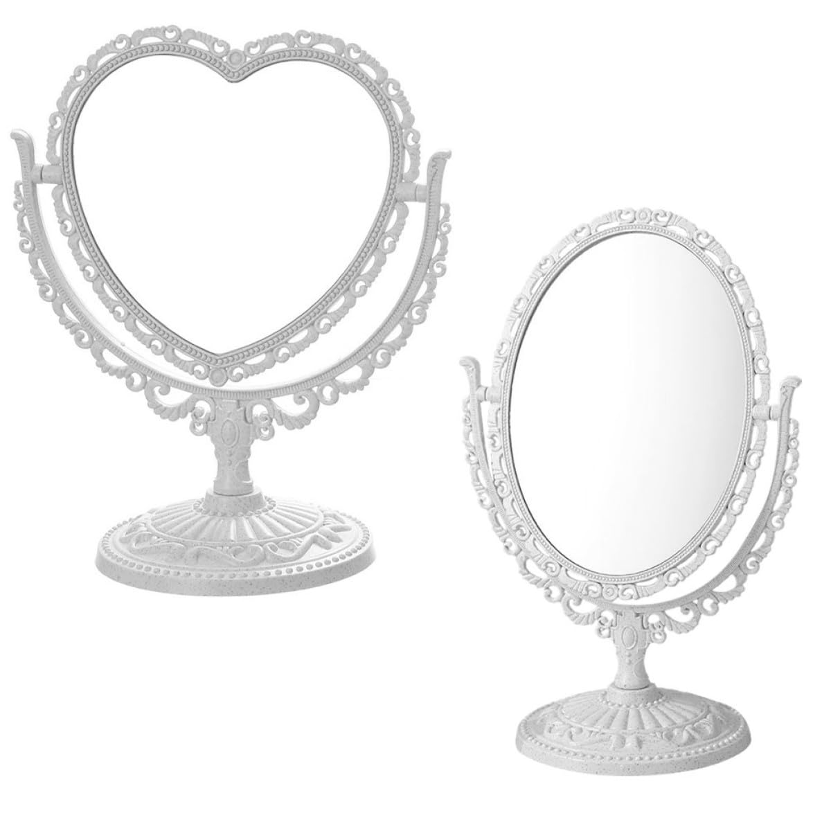 Miroir de maquillage double face idéal pour une coiffeuse de chambre lumineuse