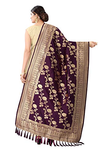 Enthone-Womens-Woven-Floral-Banarasi-Silk-Dupatta