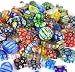 Over 100 Pieces 6mm~25mm Mix Shapes & Colors Millefiori Lampwork Glass Beads, Round, Square, Oval, Tube, Heart. Great Lot, Must See.