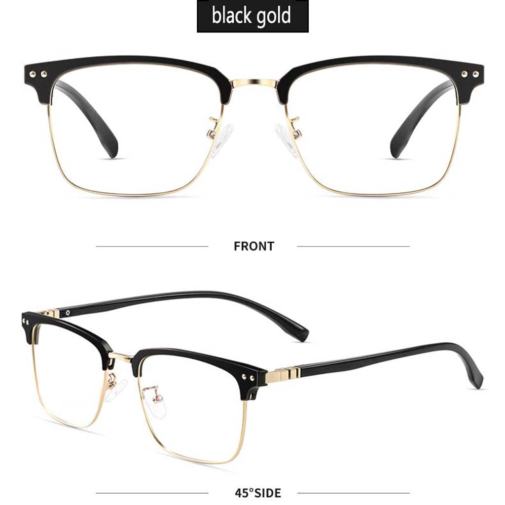 WZX Occhiali da Sole a Luce variabile Anti-Blu Occhiali da Sole Occhiali da Lettura Che cambiano Colore Luce Anti-Fatica Gioco per Computer Montatura Trasparente Uomo Occhiali Anti-Luce Blu