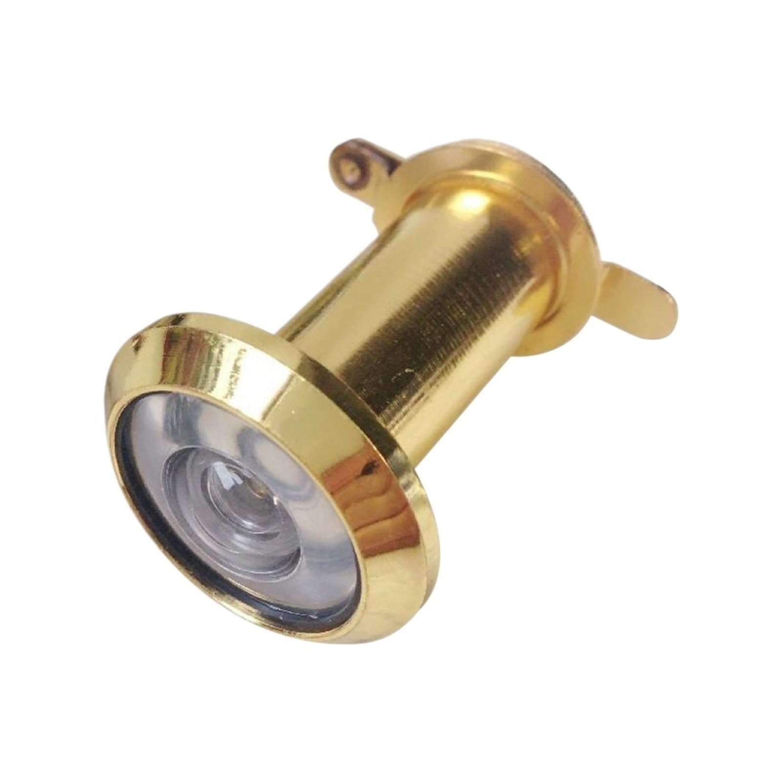 Giuplokid Gold Door Viewer Spy Hole, 220 Degree Wide Angle Glass Lens Security Door Peephole Viewer Multicolor(Gold)