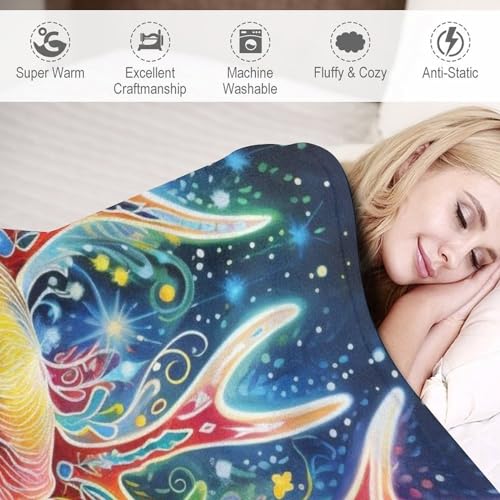 Couverture cerf chaude et douce | Plaid de lit haute qualité 100x130 - 4