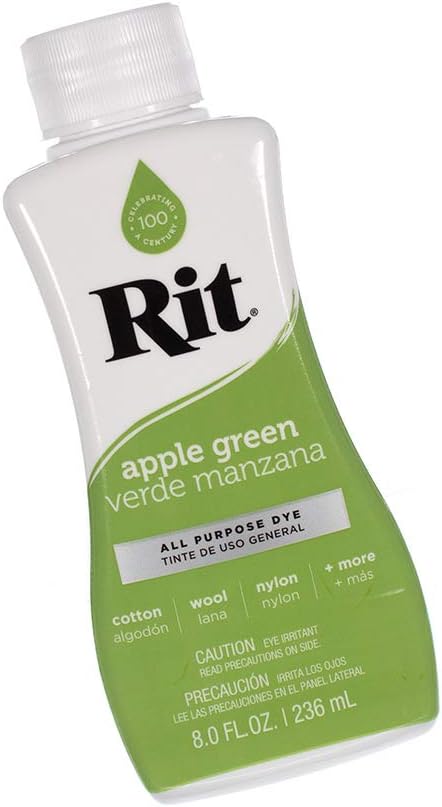 Rit Dye Liquid Wide Selection of Colors 8 Oz. (Apple Green)