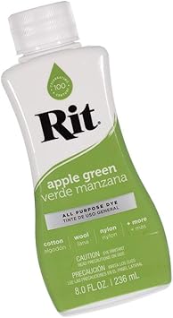 Rit Dye Liquid Wide Selection of Colors 8 Oz. (Apple Green)