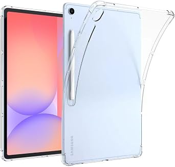 Clear Case for Samsung Galaxy Tab S10 Lite / S9 FE / S10 FE 10.9 inch Tablet, Transparent Slim Soft Lightweight Flexible TPU Gel Silicone Protective Cover