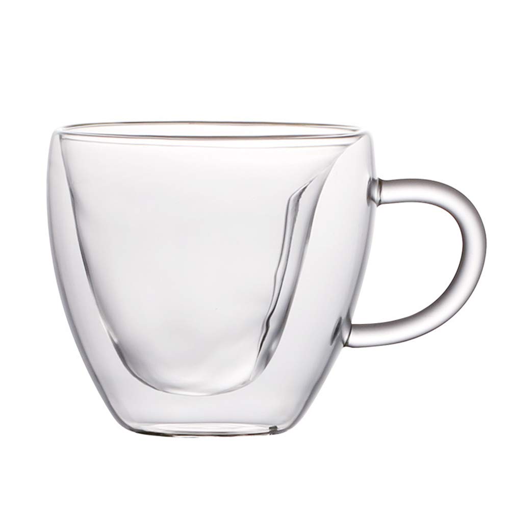 Tasse café isotherme sans brûlure double paroi en verre 250ml