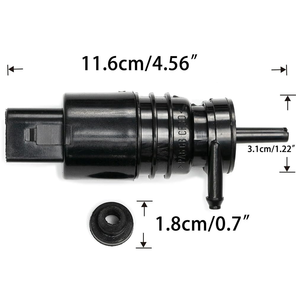 Pompa Lavavetri per BMW E46 E38 E39 E60 E65 E53 X5 Z4, Pompa lavavetri Parabrezza Anteriore 12V 1J5955651