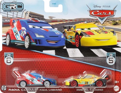 Carros Disney Pixar Cars Pack 2 - Raoul ÇaRoule & Miguel Camino - Metal 1:55 - Mattel