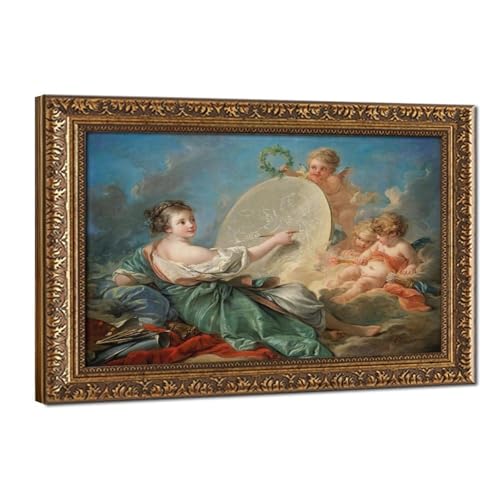 Décoration murale François Boucher avec cadre suspendu pour affiche salon moderne