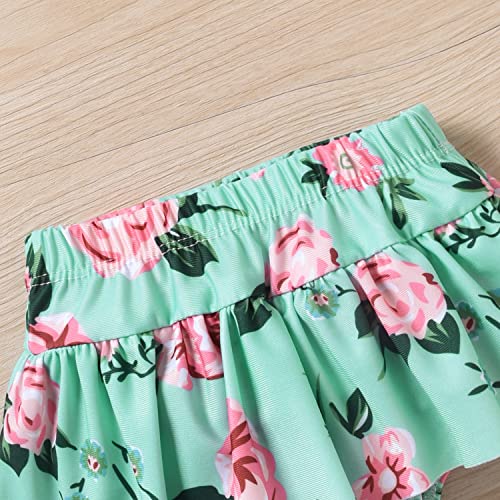 Infant Baby Girl Swimsuit lace Sling Bikini Halter Top Shorts Sets Swimwear Summer Beach Outfit Two Pieces Bathing Suits4