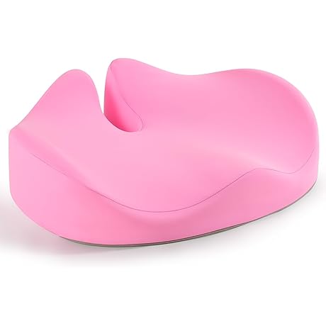 Pelvic Floor Support Cushion: Butt Pain Relief Seat Cushion for Sciatica, Coccyx, Hips and Back