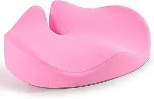Sit Bone Relief Cushion for Butt, Office Chair Cushion for Hip Pain Relief, Car Seat Cushion for Coccyx, Butt, Sciatica, Pelvic Floor, Postpartum Recovery, Memory Foam Desk Chair Cushion