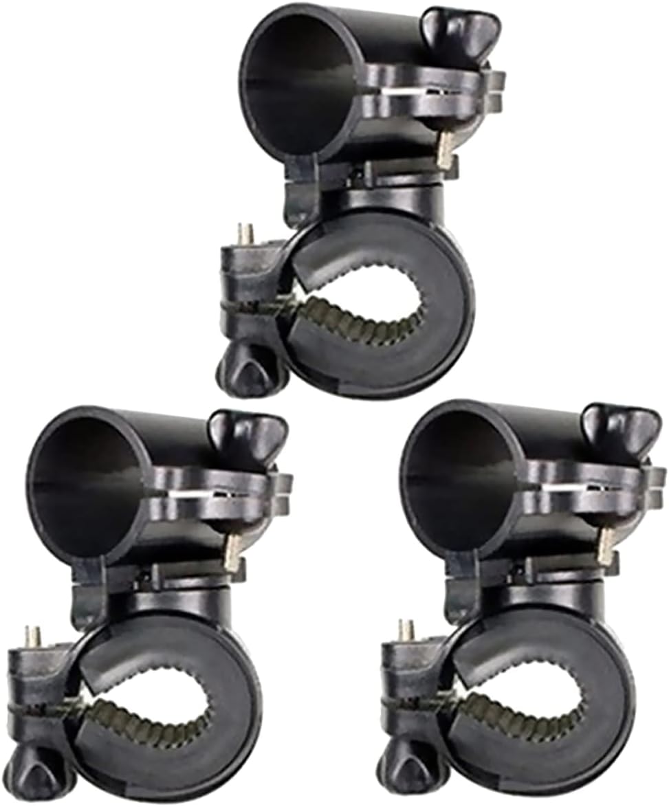 Cycling Lamp Holder Bike Flashlight Mount Plastic Easy ° Rotation Night Riding Accessory
