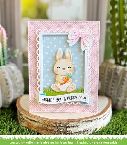 Lawn Fawn Build a Bunny 15 Piece Die Set, Bunny Accessories 16 Piece Die Set + 217 Scrapbook Adhesives Foam Squares image 5