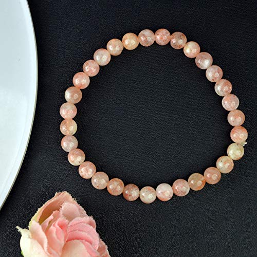 Image of Reiki Crystal Products Certified Natural Crystal Stone Bracelet 6 mm Round Beads for Men & Women | Premium Gemstone Jewellery Collection | Reiki Charged | Multiple Stone Variants Available
