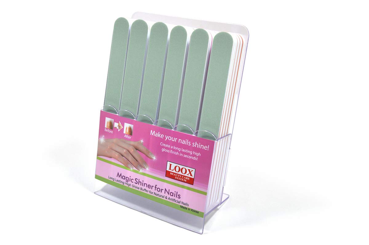 Nail shine buffer (1 stand 30 pieces) Professional nail buffer two side