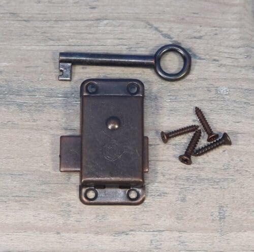 Replacement for Grandfather Clock Door Lock & Key Set New Bronze Ridgeway Sligh