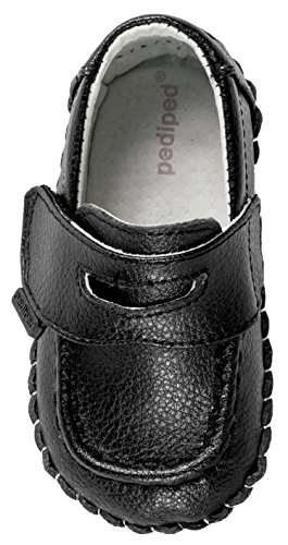 pediped Originals Charlie Loafer (Infant),Black,Extra Small (0-6 Months)
