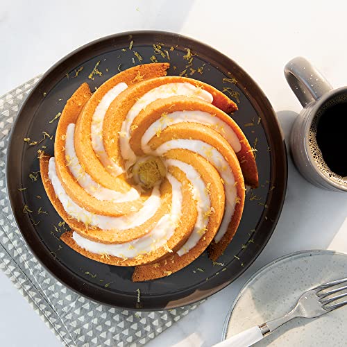 Forma para Bolo 6 Cup Heritage Bundt em Alumínio Fundido Nordic Ware Dourado/Prata