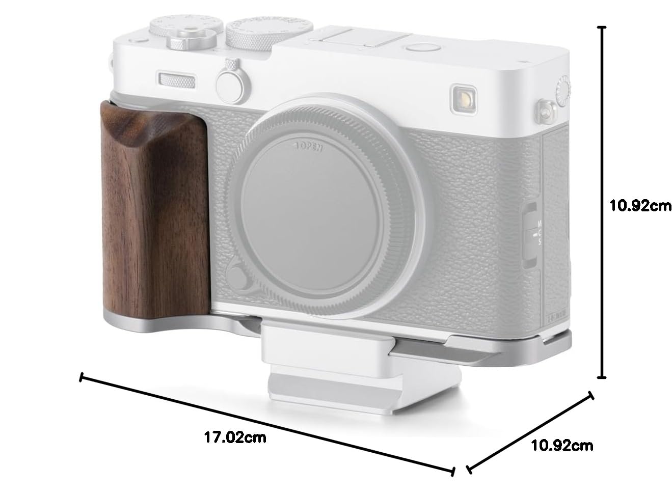 Amazon | 富士 X-E5用 木製グリップ付き取付ベースプレート (TA-T91-WG