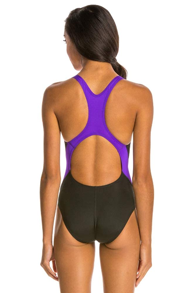 Dolfin Women's Panel Performance Back Black/Purple 36