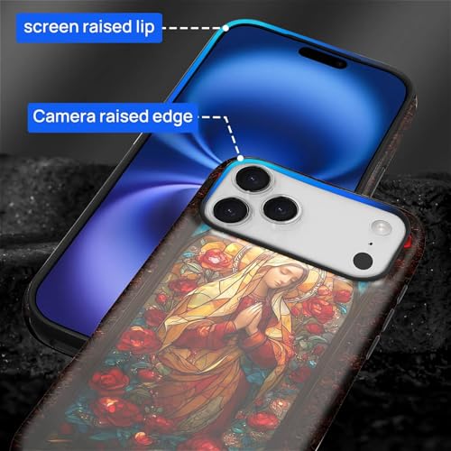 Coque iPhone 17 Pro Max silicone rigide vitrail coloré