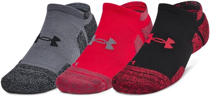 Under Armour Unisex Adult Performance Tech Pro No Show Socks (3-Pack)