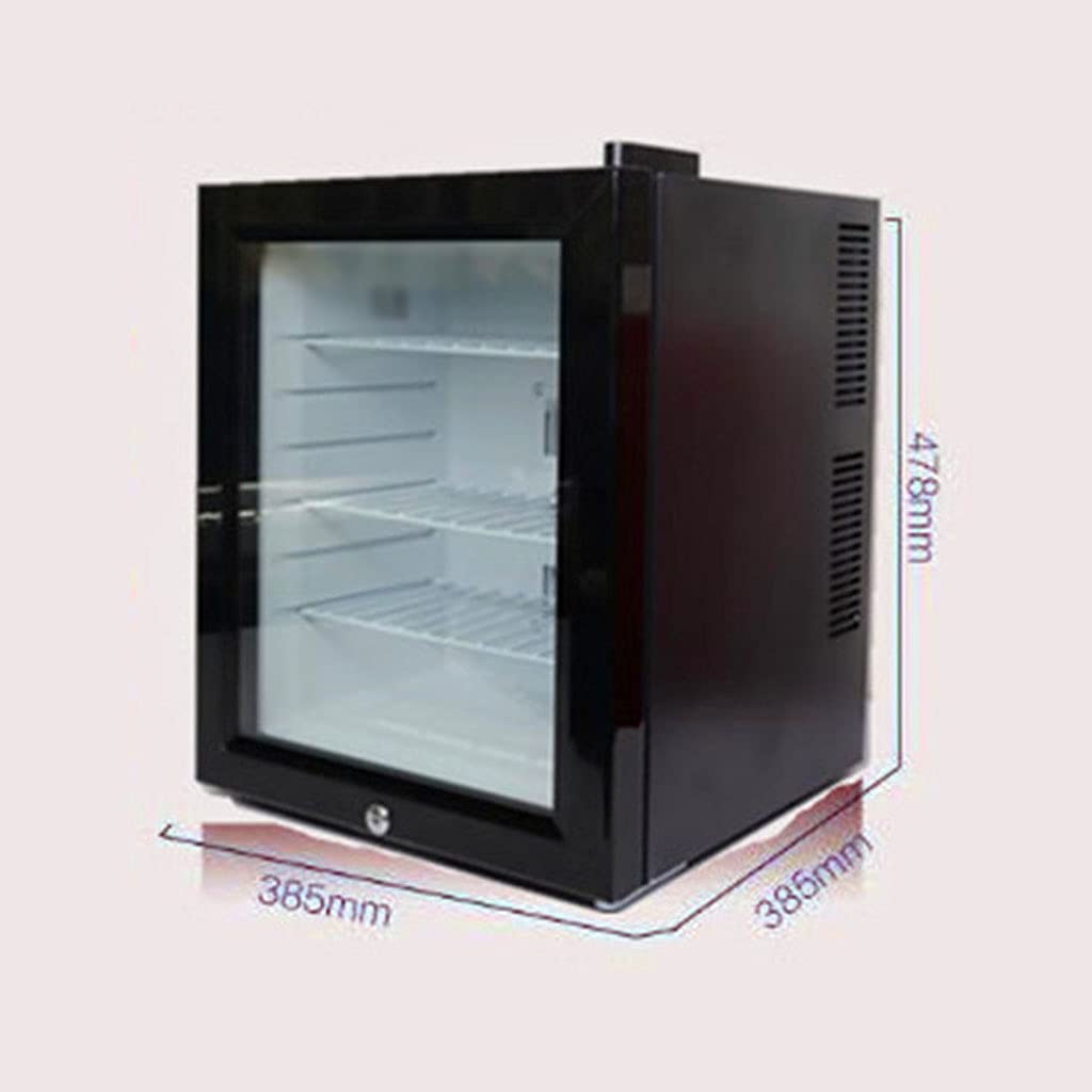 Gagalu 30l Wine Cooler/Cabinet Beverage Refrigerator Small,Front Glass Door With 3 Movable Partitions And LED Indoor Lighting,6-18°C Counter Top Bar Fridge on Fridge.com - View 2
