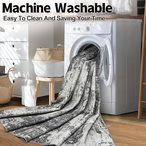 Tapis antidérapant et lavable pour salon moderne sans taches - 6