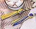 Graduation Single Honor Cord 67 Inch Gold/Blue Long Academic Honor Cord with Tassels for Graduate Student Ceremonies Souvenir Gifts Roman Rope for Halloween Costume Dress (Gold/Blue)
