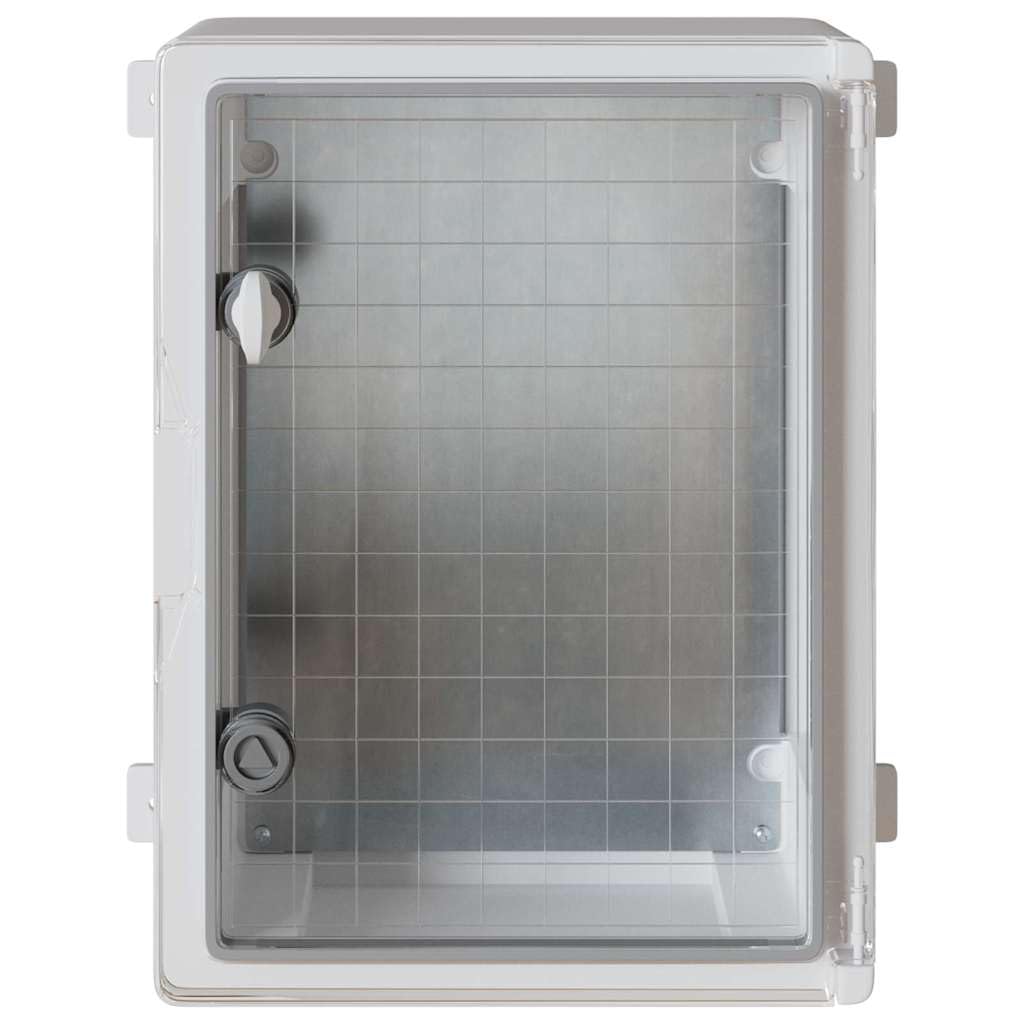 Armario de control de plástico ABS, caja vacía con puerta transparente, distribuidor de pared para interior y exterior, 37 x 19,5 x 40 cm